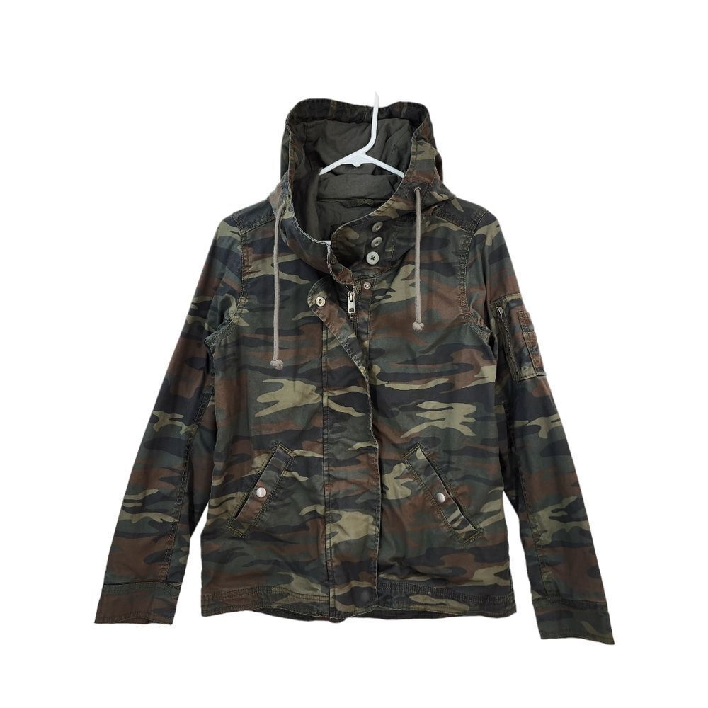 American Eagle Women's Camo Embroidered Utility Jacket - S